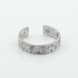 Серебряное кольцо открытое рельефное k111912, 16 размер