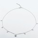 Срібне кольє Полярна зірка з фіанітами ko14776, 40 розмір