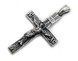 Серебряный Крест 20 с распятием прямой (Спаси и Сохрани) с чернением 2049-IDE