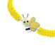 Дитячий браслет плетений Весела Бджілка з підвіскою зі срібла з емаллю жовтий Арт. 4195655006050405