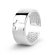 Серебряное кольцо «Крестик» широкое незамкнутое 11011204, 16 размер