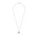 Кулон (подвес) Сердце малое двойное с перламутром серебро 925 (10x9) Арт. 5521uukc-1