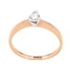 Золотое кольцо с бриллиантом (0.13 карат) RO03885, 18 размер