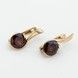 Золотые серьги с гранатом 12973gr