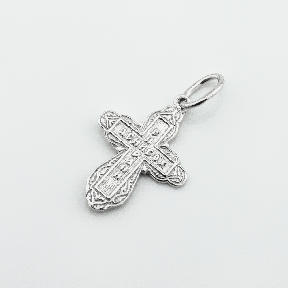 Серебряный крестик с распятием p131005-1212