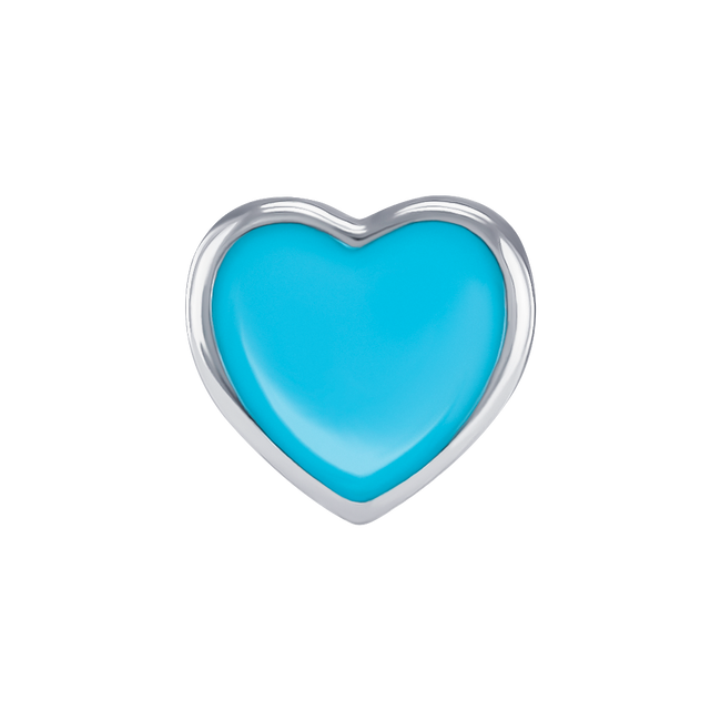 Шарм-серце Колір України з блакитною емаллю 9195840006040501, Блакитний, UmaUmi Symbols 
UmaUmi Ukraine