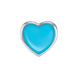 Шарм-сердце Цвет Украины с голубой эмалью 9195840006040501, Голубой, UmaUmi Symbols 
UmaUmi Ukraine