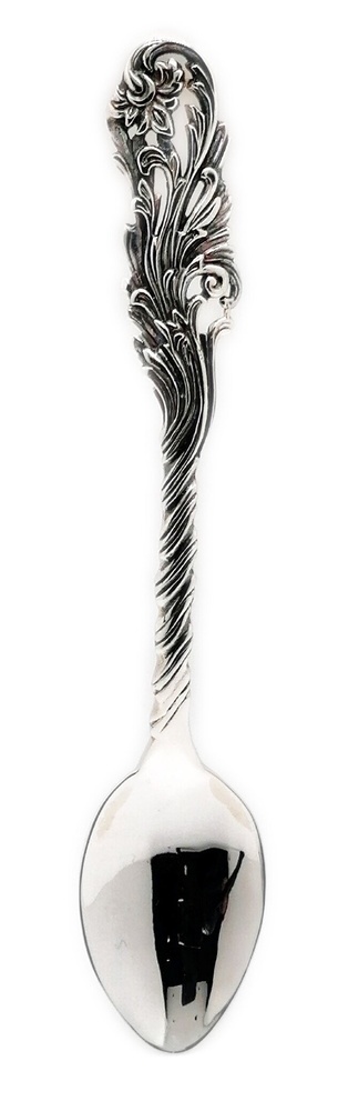 Серебряная Ложка Лилия с фигурной ручкой с чернением 9027-IDE