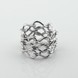 Серебряное широкое кольцо Цепь K11021, 16 размер