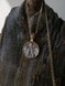 Серебряная подвеска ладанка Ангел-Хранитель с чернением и позолотой псп015-DR
