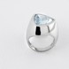 Серебряное кольцо перстень с топазом 3101923-4top, 16 размер