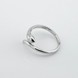 Серебряное кольцо Змейка с фианитами 3101967, 16 размер