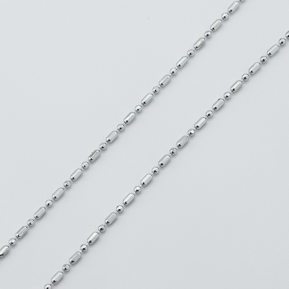 Срібний ланцюжок на талію Серце плетіння Фантазійне (90 см) k23374