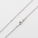 Серебряная цепочка плетение Якорное с родиевым покрытием chk23159, 40 размер