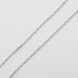 Срібний ланцюжок плетіння Якірне з родієвим покриттям chk23159, 40 розмір