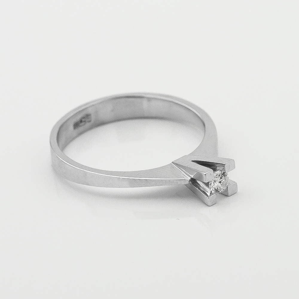 Золотое кольцо с бриллиантом yz06429, 15,5 размер