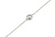 Срібний браслет-ланцюжок з одним каменем фіанітом СВ15023