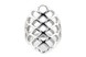 Серебряное кольцо крупной сеточкой без вставок СК11088, 17,5 размер, 17-5