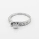 Серебряное кольцо Гвоздь с фианитами k111881, 16 размер