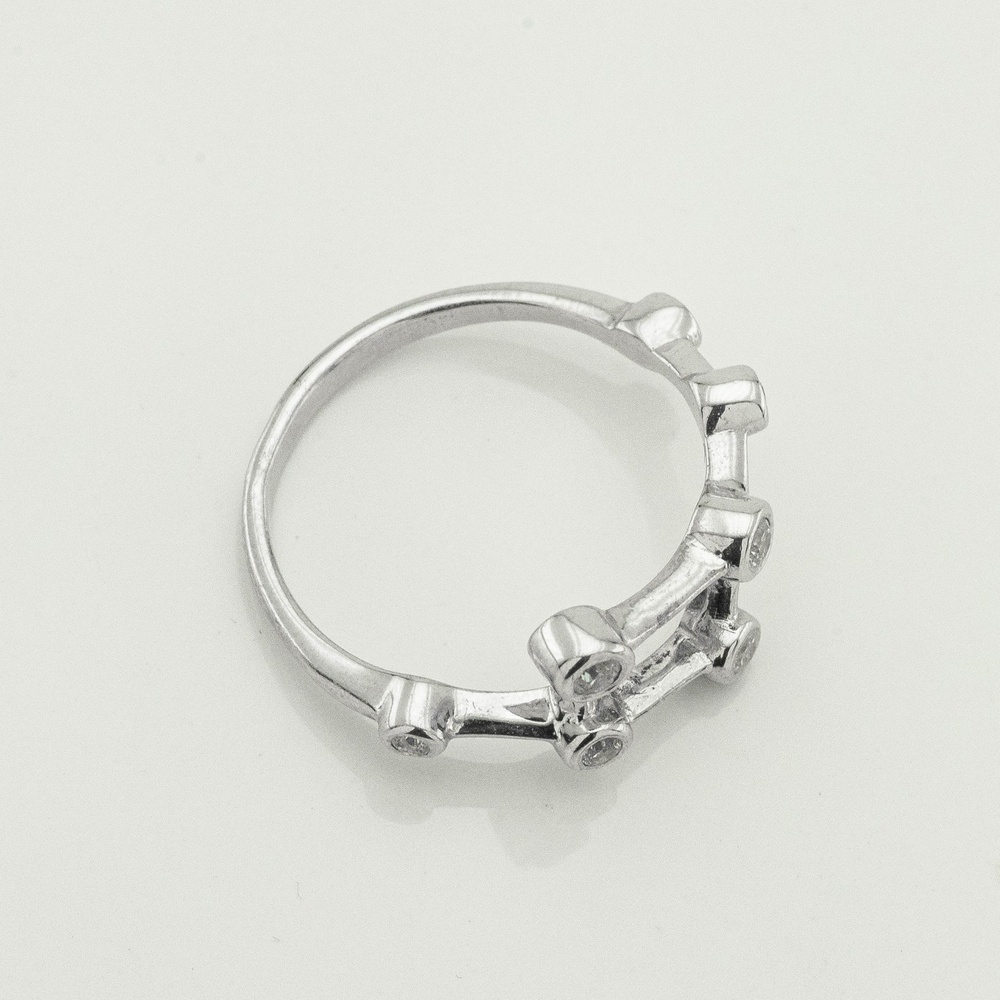 Серебряное кольцо Созвездие с фианитами 1101124, 16 размер