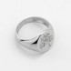 Серебряное кольцо-печатка Дерево жизни без камней K111712, 17,5 размер