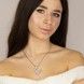 Серебряная подвеска с фианитами белыми 13060-4