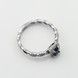 Золота каблучка з сапфіром і діамантами ar024y, 18 розмір