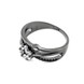 Серебряное кольцо Цветок покрытое черными родием K11948, 16 размер