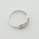 Серебряное кольцо с фианитами с золотыми накладками к856ф, 18 размер