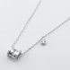 Серебряное колье Бочонок ko14591, 45 размер