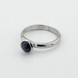 Серебряное кольцо с сапфиром 11011344sap, 16 размер