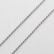 Серебряная цепочка Сердце на силиконовом регуляторе ck23128, 60 размер