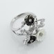 Срібний перстень композиція Квіти великі k111749, 16 розмір