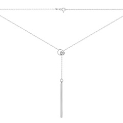 Срібне кольє галстук "Паличка" c50027-H