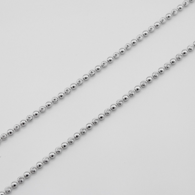Серебряная цепочка шариковая k23307, 45 размер