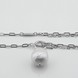 Срібне кольє з перлами Шар 3400816, 40 розмір