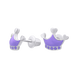 Детские серьги Корона фиолетовая 2195557006130501, Фиолетовый, UmaUmi Symbols