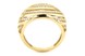 Женское кольцо из желтого золота 585 с белыми фианитами КК11402, 17,5 размер, 17-5, Белый
