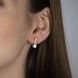 Сережки з червоного золота з фіанітами 3202242