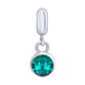 Кулон Талисман (Телец) с лазурным Swarovski Zirconia 3595758006370501