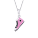 Кулон Кед Розовый с эмалью из серебра для девочки (8х16) Арт. 5544uuk3-1