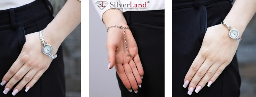 Зображення годинники наручні жіночі із срібла в каталозі Сільверленд